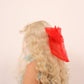 XL BOW in Luxe Red Organza Delta Of Phoenix