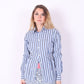 Blue + White Stripe Tommy H Shirt | Phoenix Rework