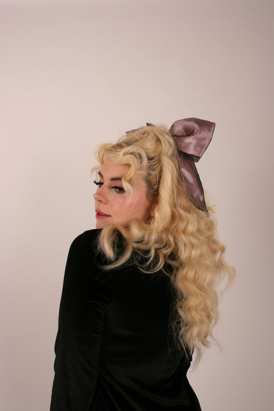 xl bow delta of phoenix bunny royale fashion pink and black bow