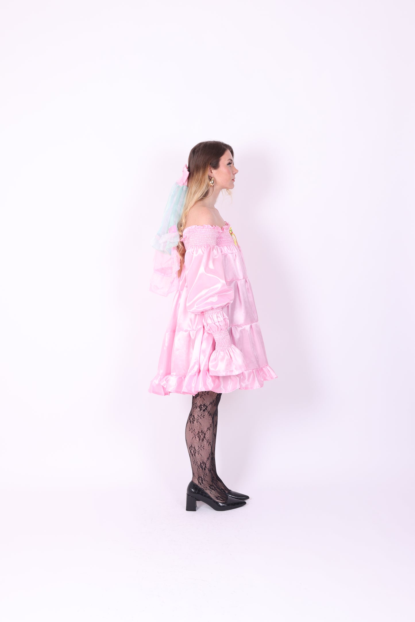 BLOSSOM ✧ Pink Taffeta Mini Dress