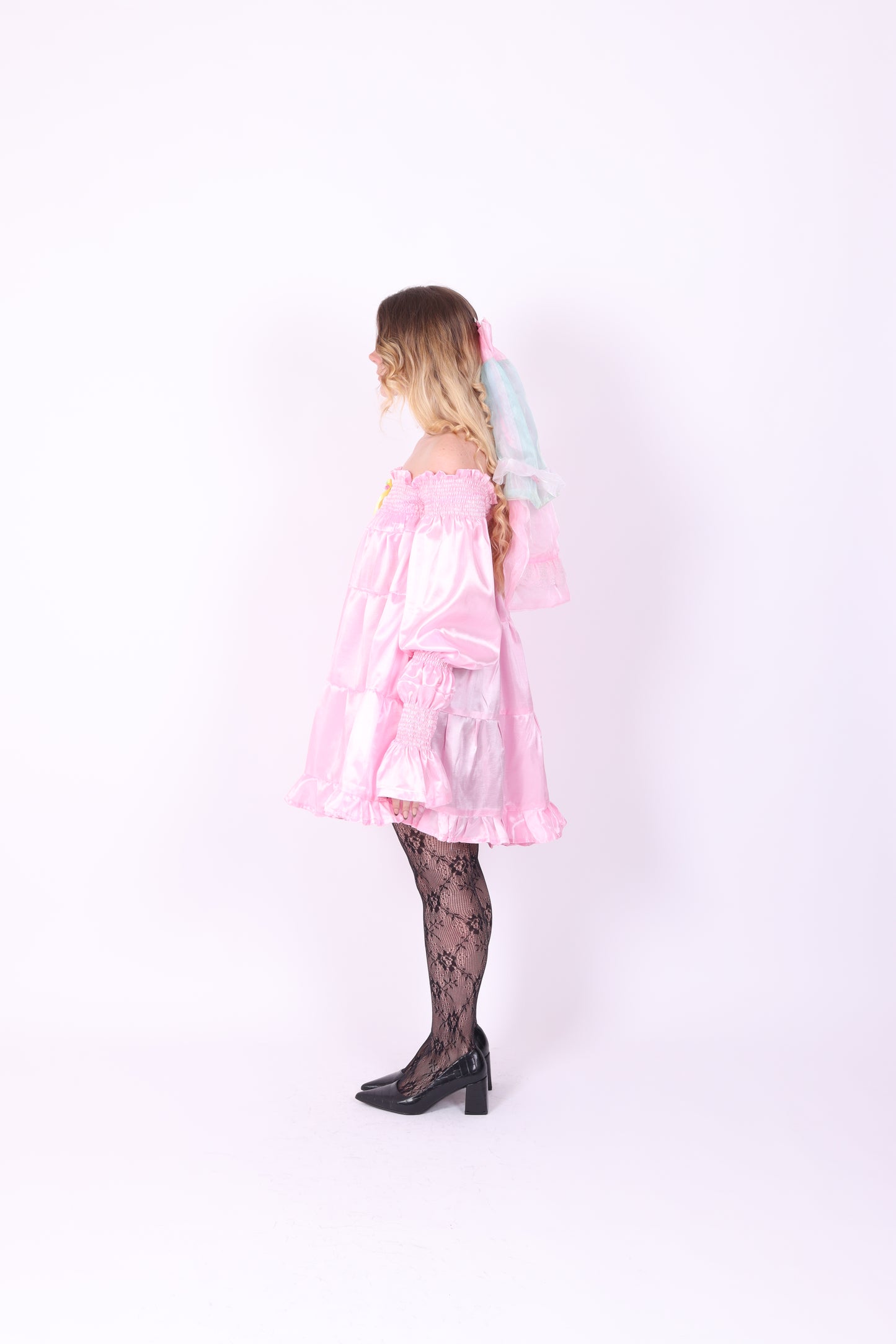 BLOSSOM ✧ Pink Taffeta Mini Dress