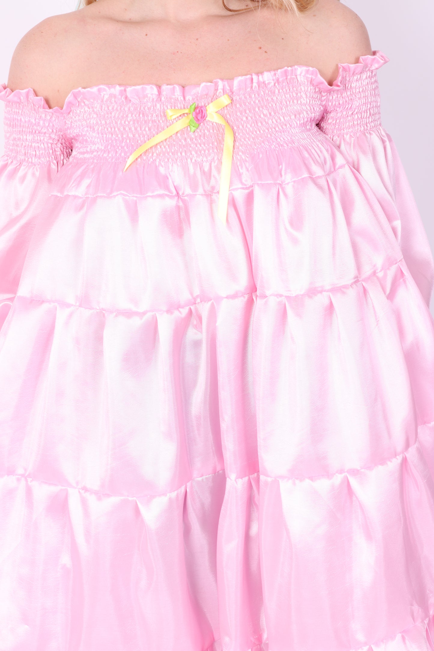 BLOSSOM ✧ Pink Taffeta Mini Dress