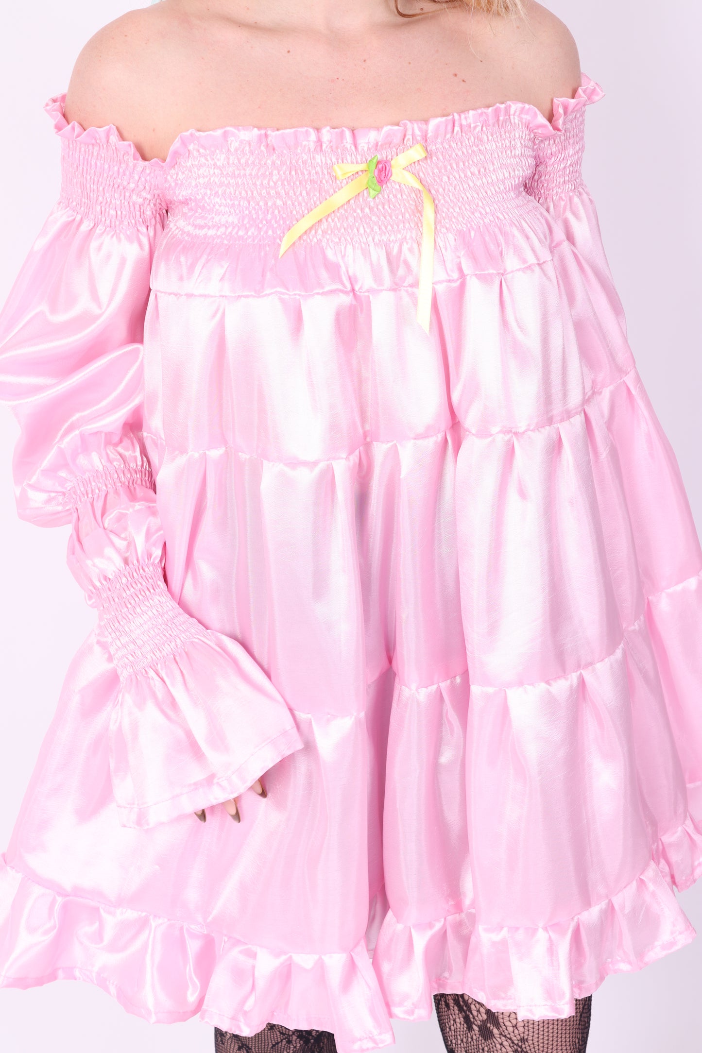 BLOSSOM ✧ Pink Taffeta Mini Dress