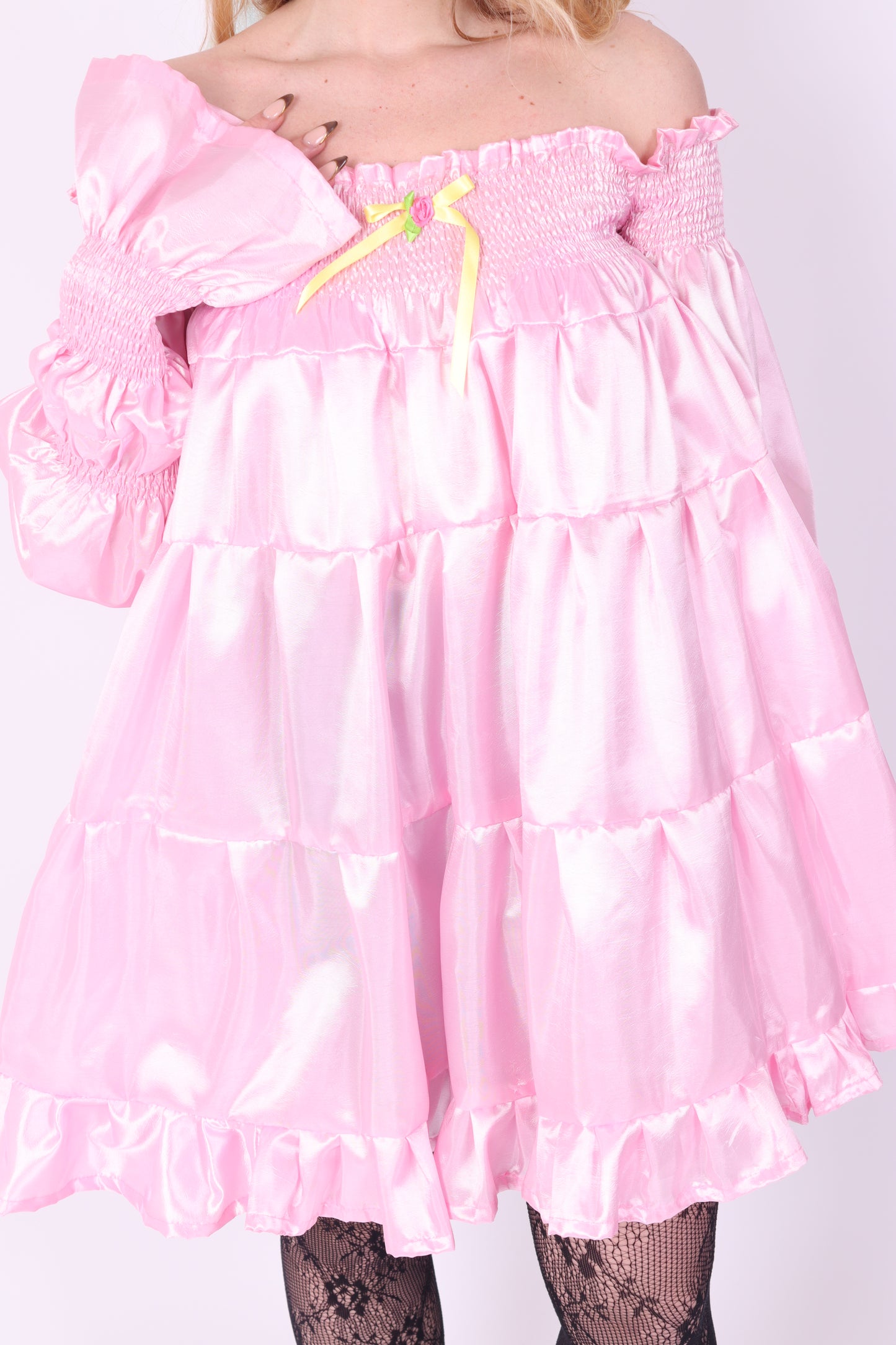 BLOSSOM ✧ Pink Taffeta Mini Dress