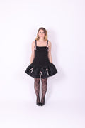 GALAXY ✧ Black Bubble Mini Dress