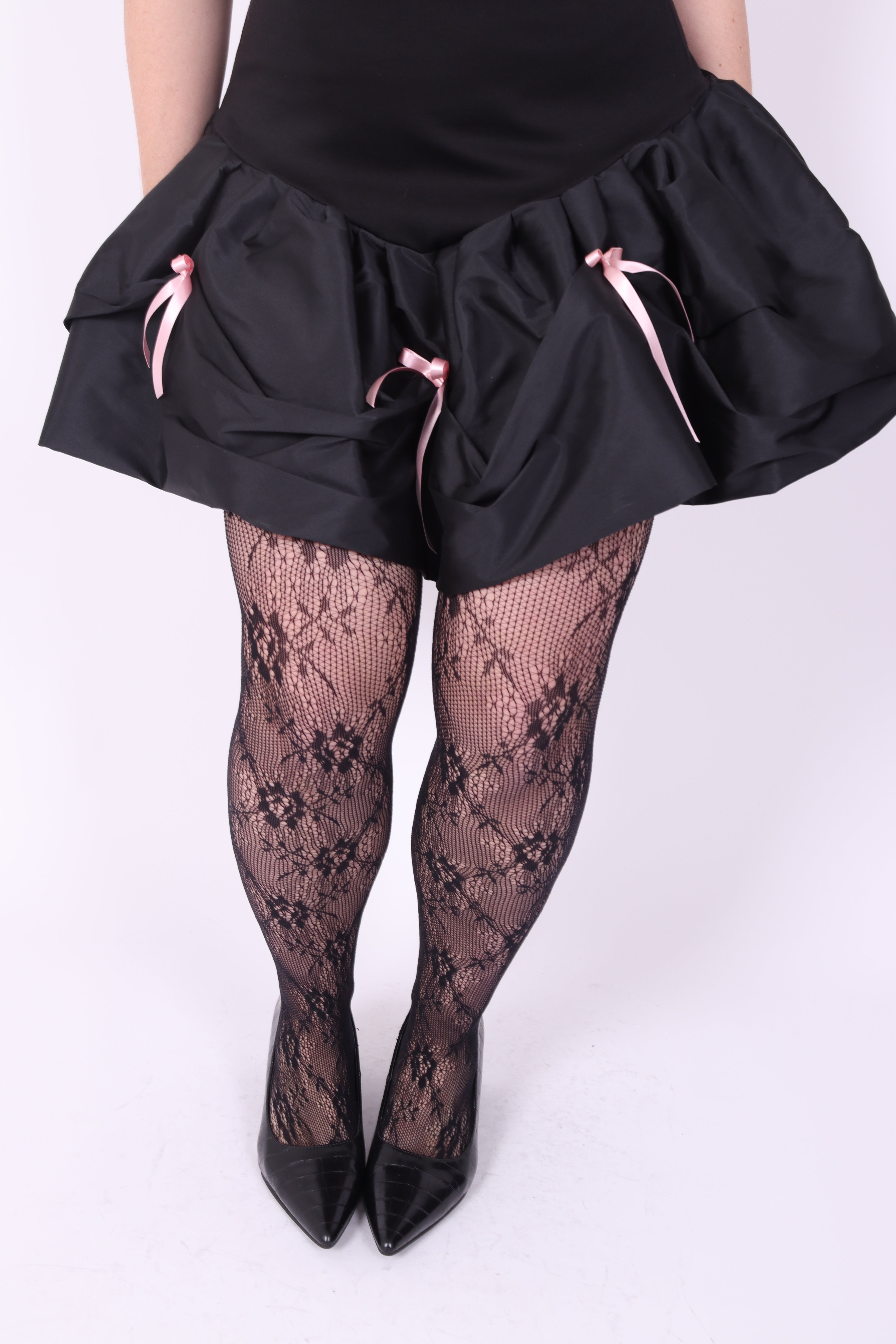 GALAXY ✧ Black Bubble Mini Dress