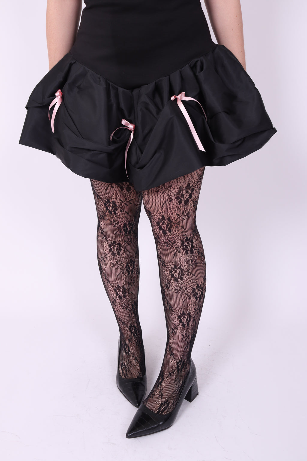 GALAXY ✧ Black Bubble Mini Dress