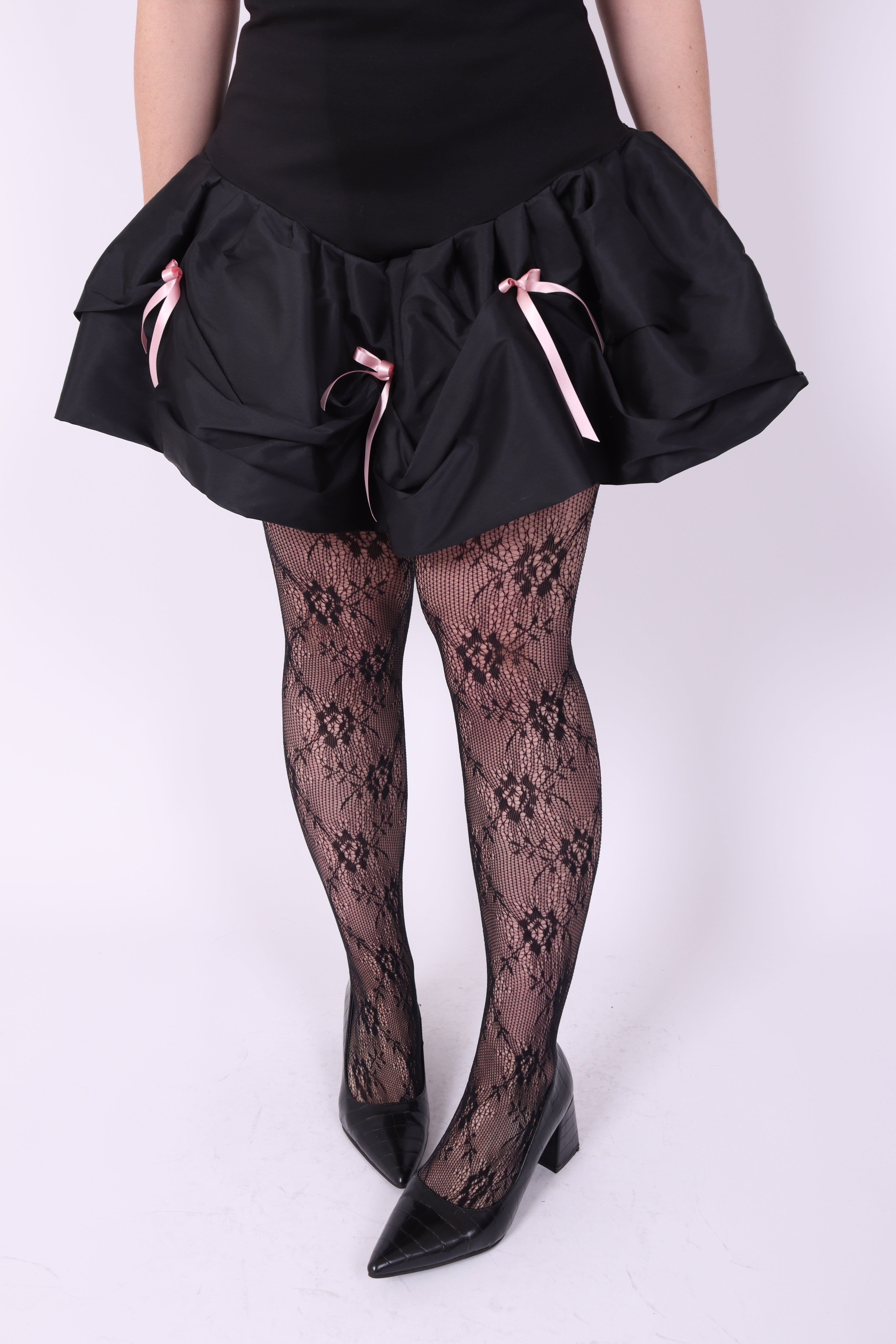 GALAXY ✧ Black Bubble Mini Dress