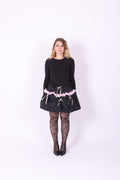 DAHLIA ✧ Black Bubble Mini Skirt