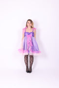 MUFTI ✧ Purple and Pink Organza Babydoll Dress