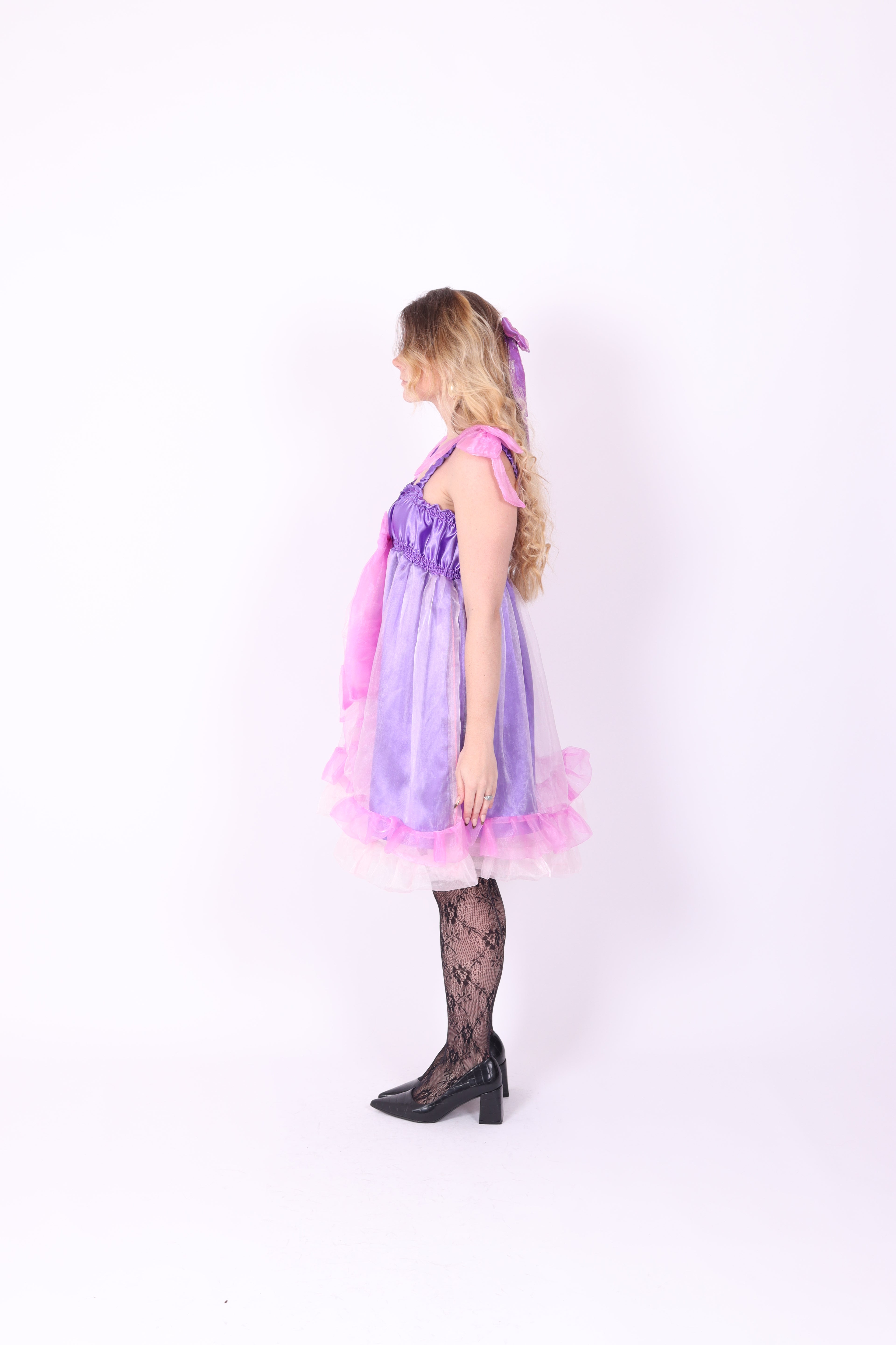 MUFTI ✧ Purple and Pink Organza Babydoll Dress