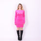 MONROE ✧ Pink Velvet Mini Dress