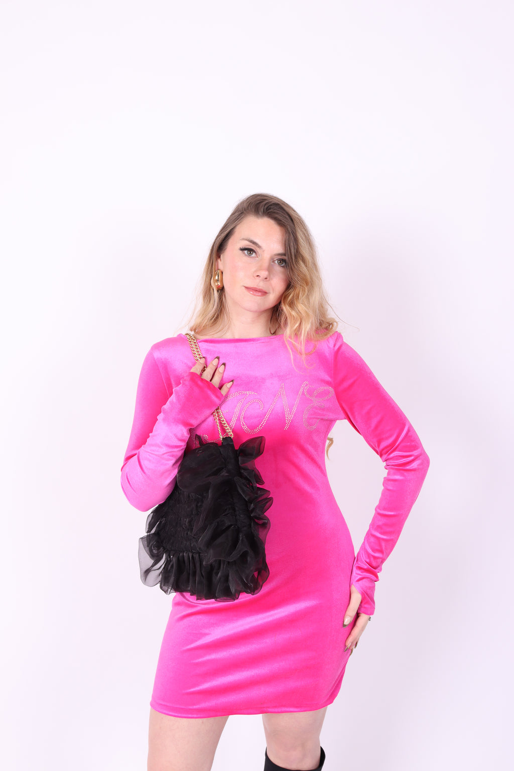 PRESLEY 33' BAG ✧ In Black Ruffle Organza