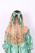 Coquette Bow ✧ in Pistachio Taffeta