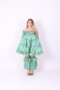 DELTA RUFFLES ✧ In Pistachio Taffeta