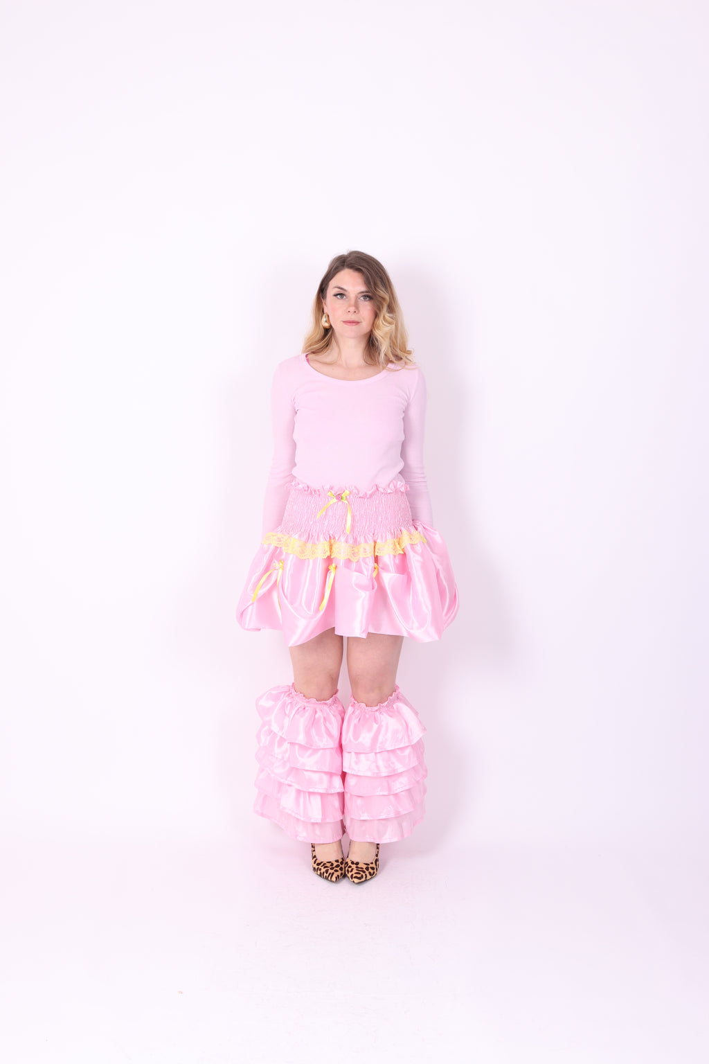 DELTA RUFFLES ✧ In Baby Pink Taffeta