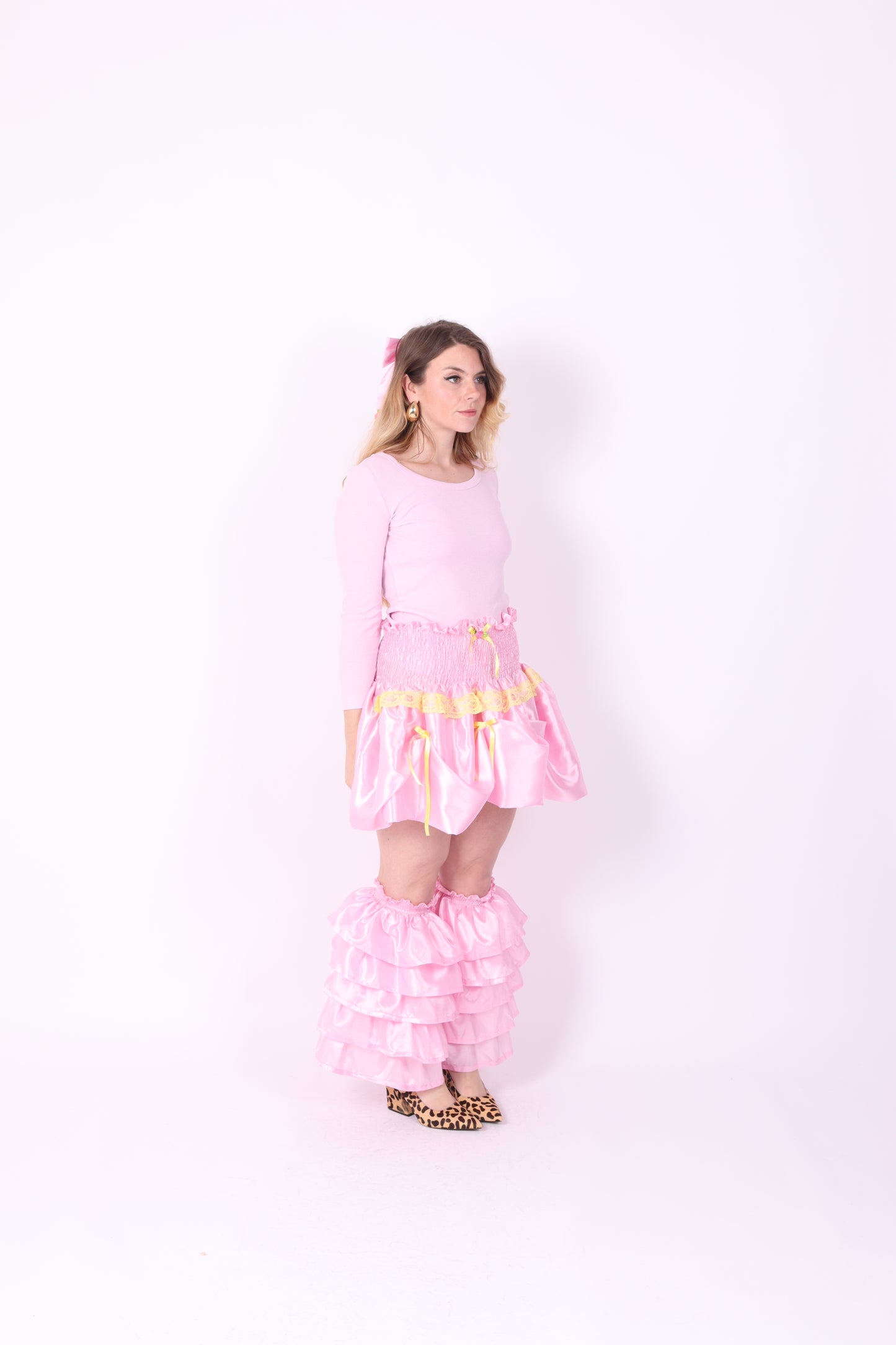 DELTA RUFFLES ✧ In Baby Pink Taffeta