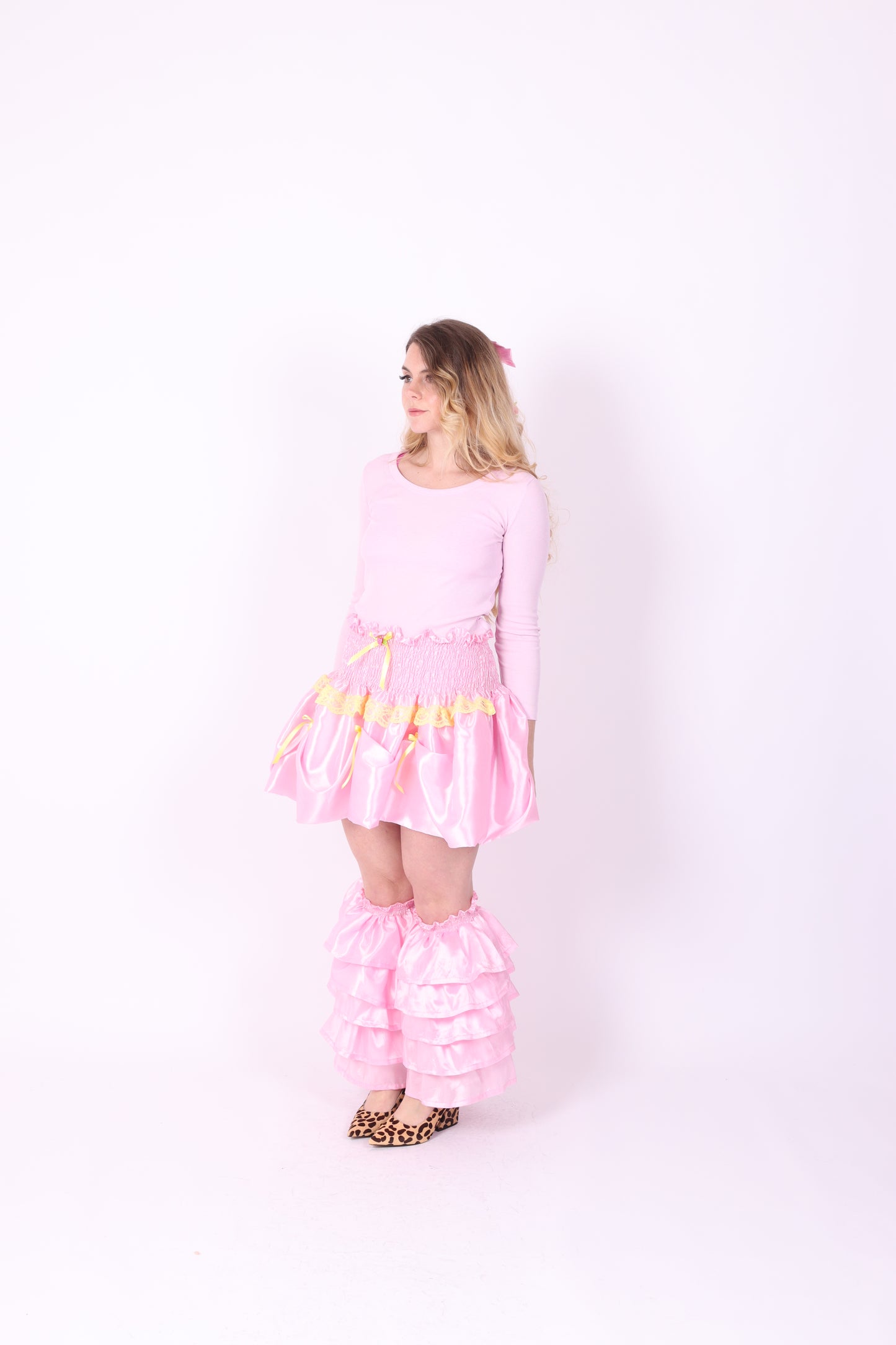 DELTA RUFFLES ✧ In Baby Pink Taffeta