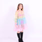 Colorful pastel rainbow tiered mini puff dress - Cirro 3.0 Dress - Delta Of Phoenix
