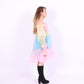 Colorful pastel rainbow tiered mini puff dress - Cirro 3.0 Dress - Delta Of Phoenix