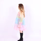 Colorful pastel rainbow tiered mini puff dress - Cirro 3.0 Dress - Delta Of Phoenix