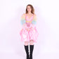 Pastel rainbow puff organza arm sleeves and leg warmers - Cirro Sleeves - Delta Of Phoenix