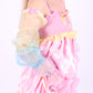 Pastel rainbow puff organza arm sleeves and leg warmers - Cirro Sleeves - Delta Of Phoenix