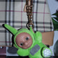GREEN DIPSY BAG CHARM - RHINESTONE - GOLD CHAIN - DELTA OF PHOENIX