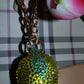 LEMON BAG CHARM - RHINESTONE - GOLD CHAIN - DELTA OF PHOENIX