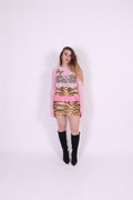 CALYPSO ✧ Tiger, Pink Mesh, Butterfly, MINI Dress