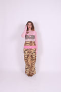 CALYPSO ✧ Tiger, Pink Mesh, Butterfly, MAXI Dress