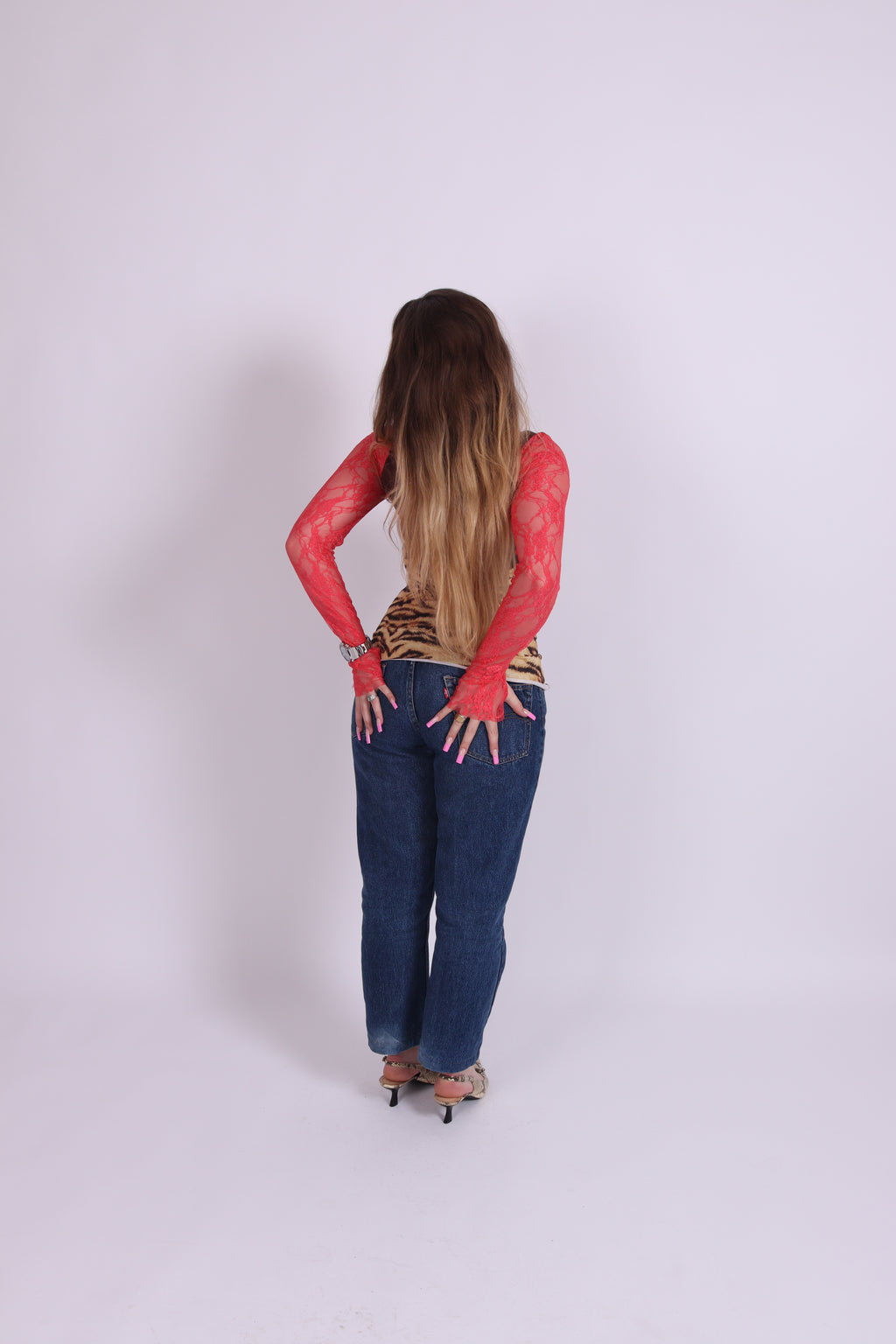 MEDEA ✧ Tiger Lace Milkmaid Top