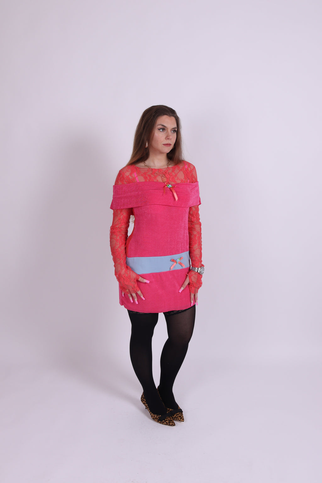 COOLIDGE ✧ Slinky Pink Mini Dress