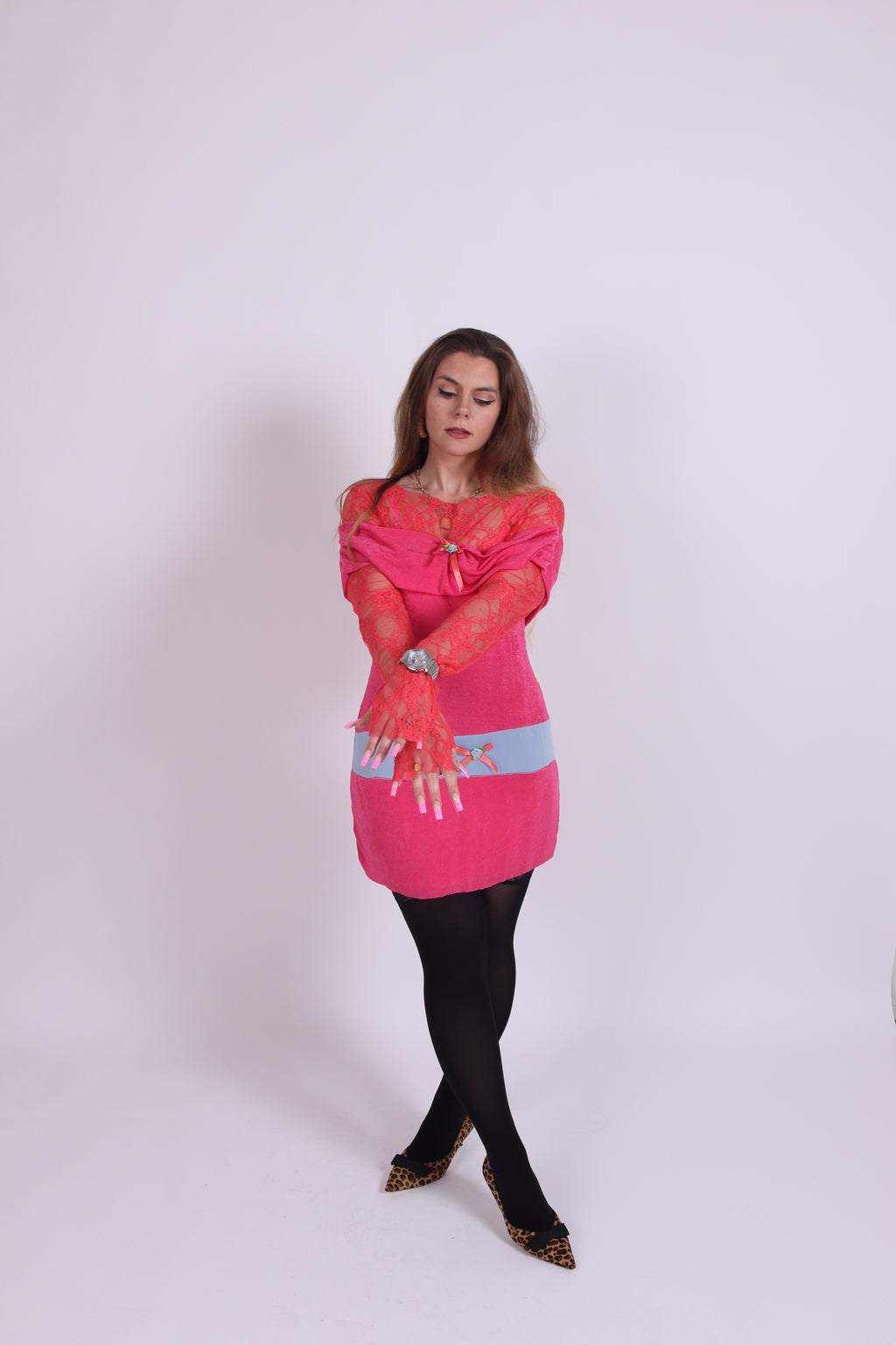 COOLIDGE ✧ Slinky Pink Mini Dress