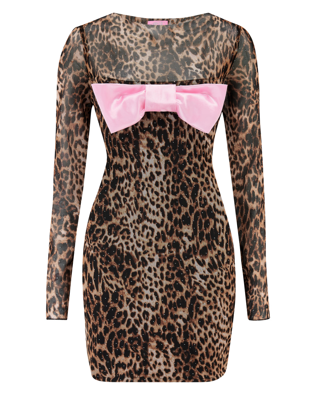 MARGARITA ✧ Leopard Bow Mini Dress