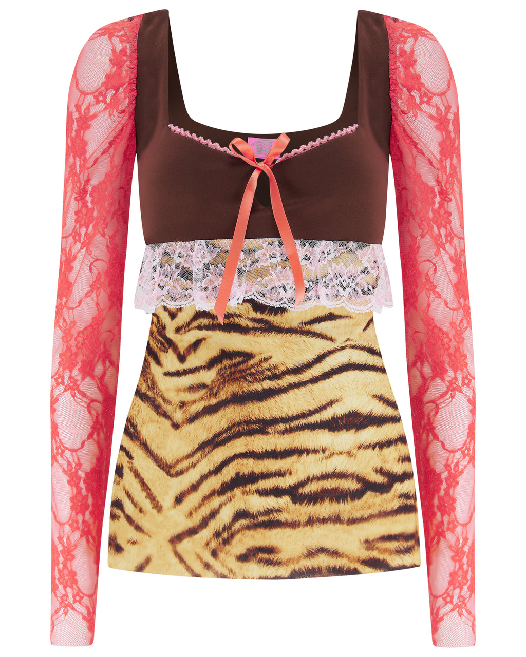 MEDEA ✧ Tiger Lace Milkmaid Top