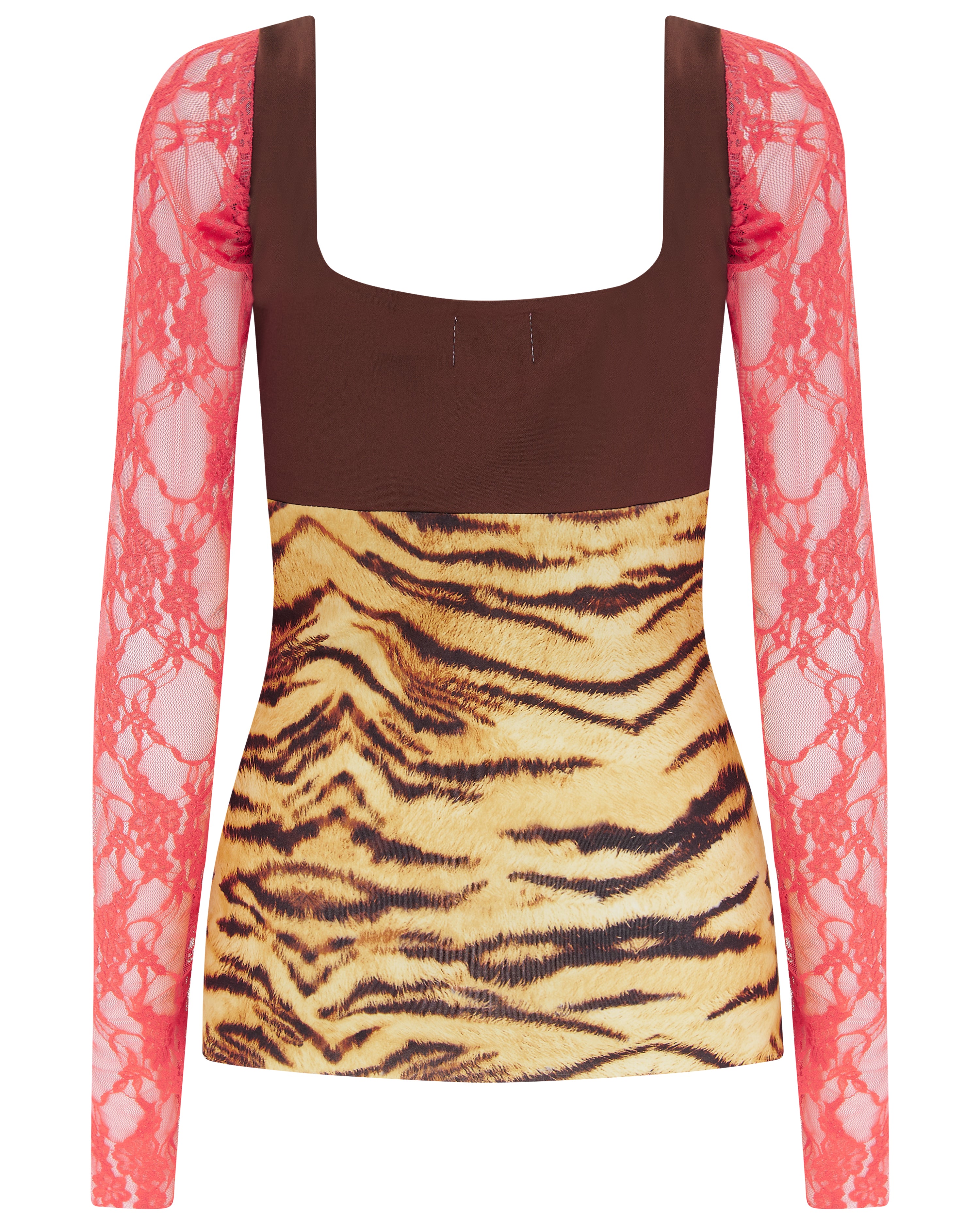 MEDEA ✧ Tiger Lace Milkmaid Top
