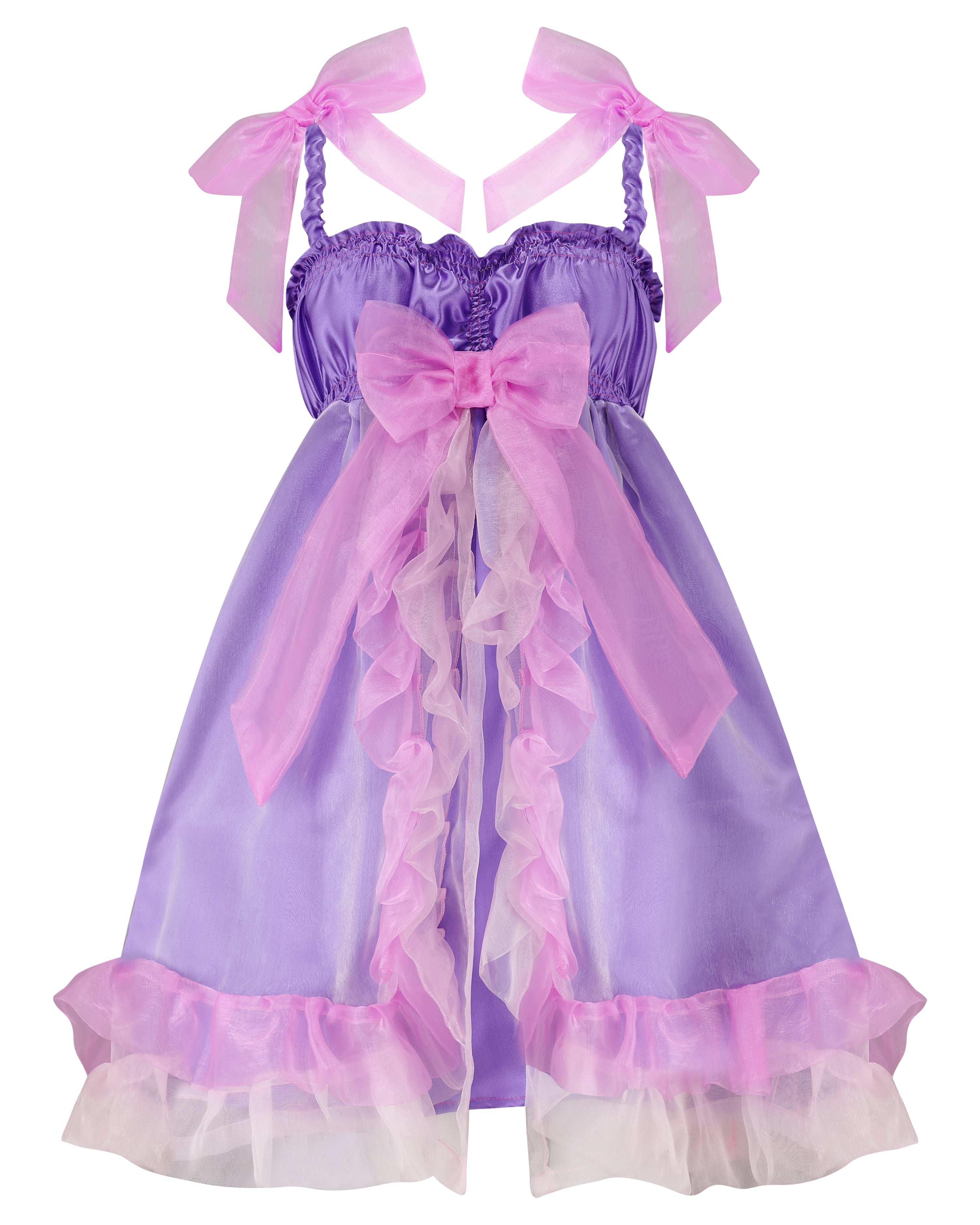 MUFTI ✧ Purple and Pink Organza Babydoll Dress