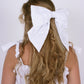 XL OVERSIZED BOW ✿ in White Broderie Anglaise Cotton