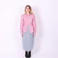 RED PINK PINSTRIPE REWORK SHIRT DELTA OF PHOENIX 