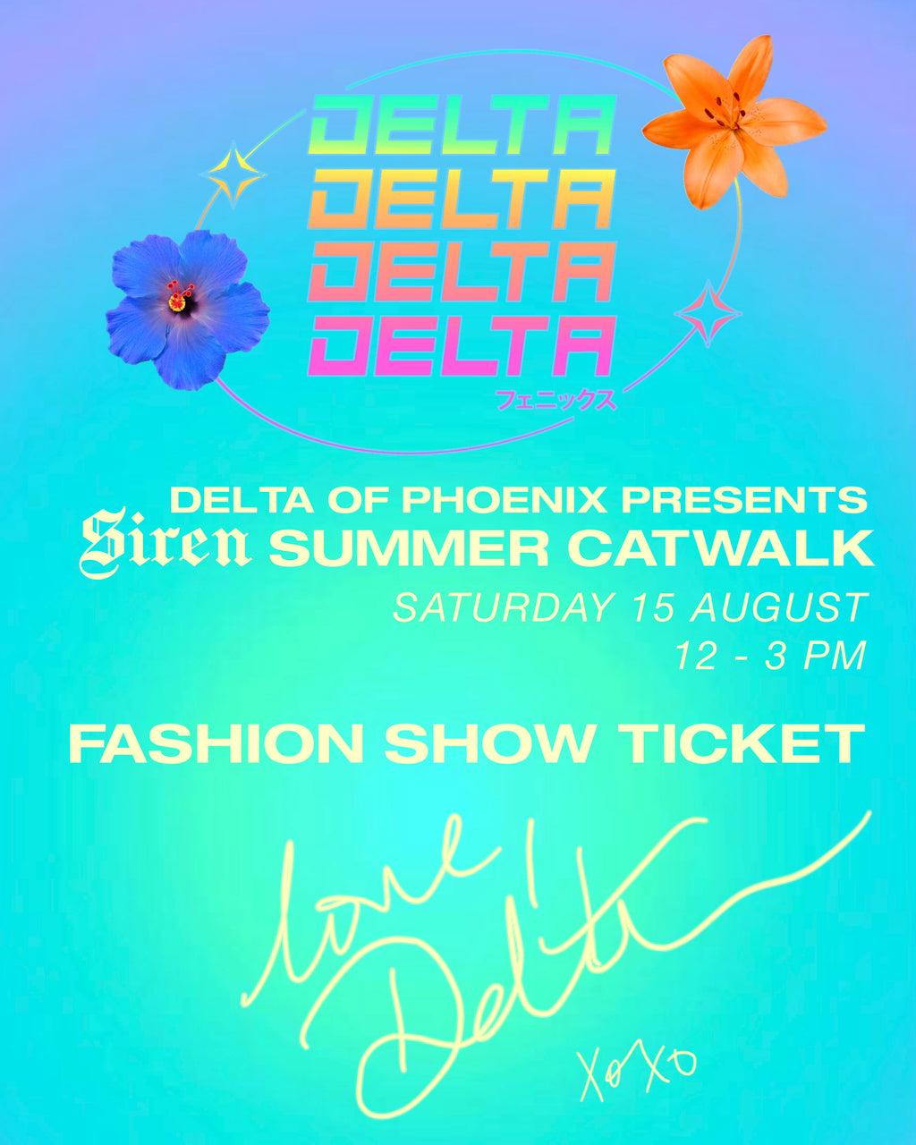 Ticket: Delta's SIREN Summer CATWALK and Pop Up Event