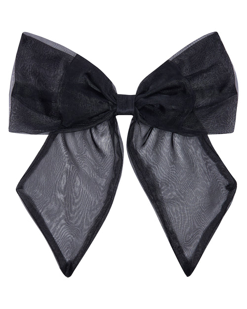BUNNY BOW ✧ in Luxe Black Organza