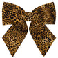 XL OVERSIZED BOW ✿ in Leopard Print Cotton