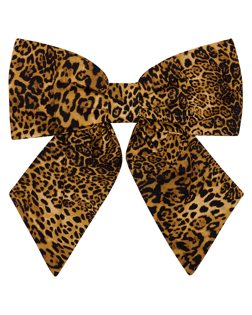 XL OVERSIZED BOW ✿ in Leopard Print Cotton