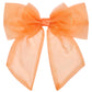 XL OVERSIZED BOW ✧ in Luxe Tangerine Orange Organza