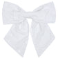 XL OVERSIZED BOW ✿ in White Broderie Anglaise Cotton