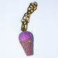 PINK ICE CREAM BAG CHARM - RHINESTONE - GOLD CHAIN - DELTA OF PHOENIX
