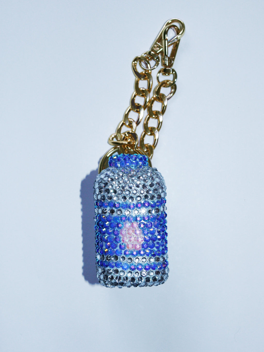 MILK BAG CHARM - RHINESTONE - GOLD CHAIN - DELTA OF PHOENIX