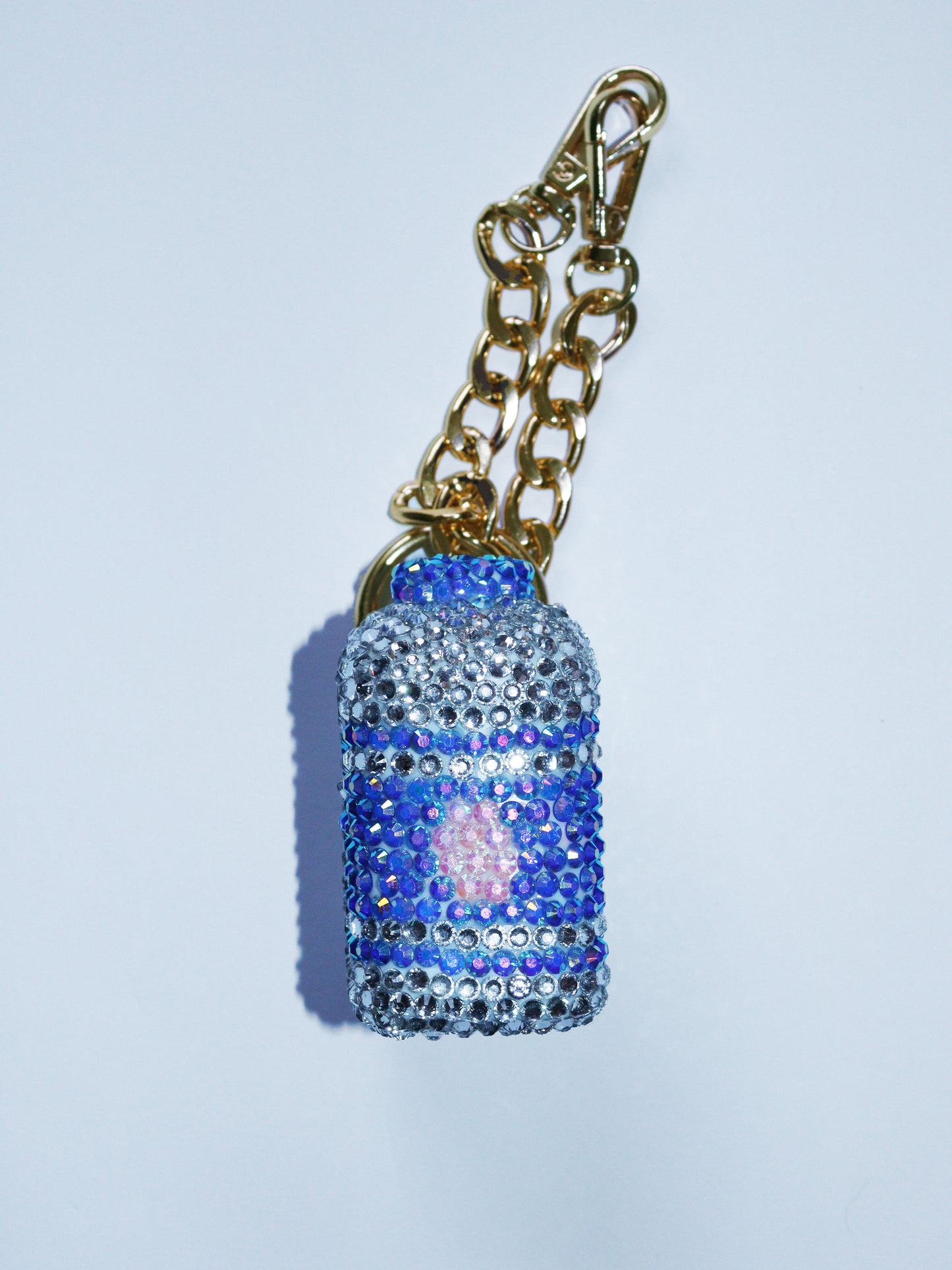 MILK BAG CHARM - RHINESTONE - GOLD CHAIN - DELTA OF PHOENIX